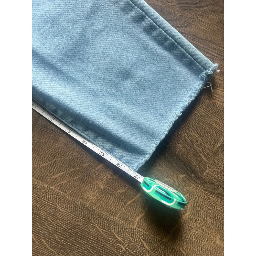 Hidden Jeans‎ Los Angeles Distressed Straight Leg Light Wash Raw Hem size 28